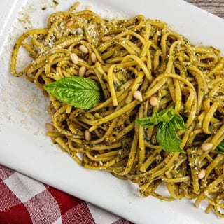 Vegan Spaghetti  al Pesto