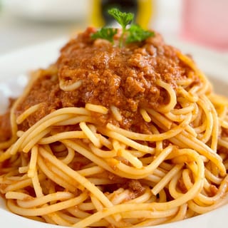 Vegan Fettuccine  alla Bolognese