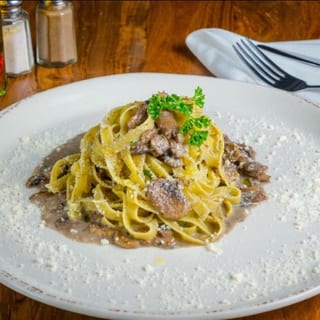 Vegan Fettuccine Mushrooms